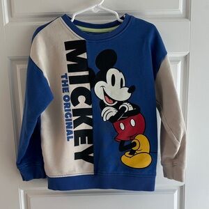 Marks & Spencer Mickey Mouse Kids Sweatshirt - Blue and Cream